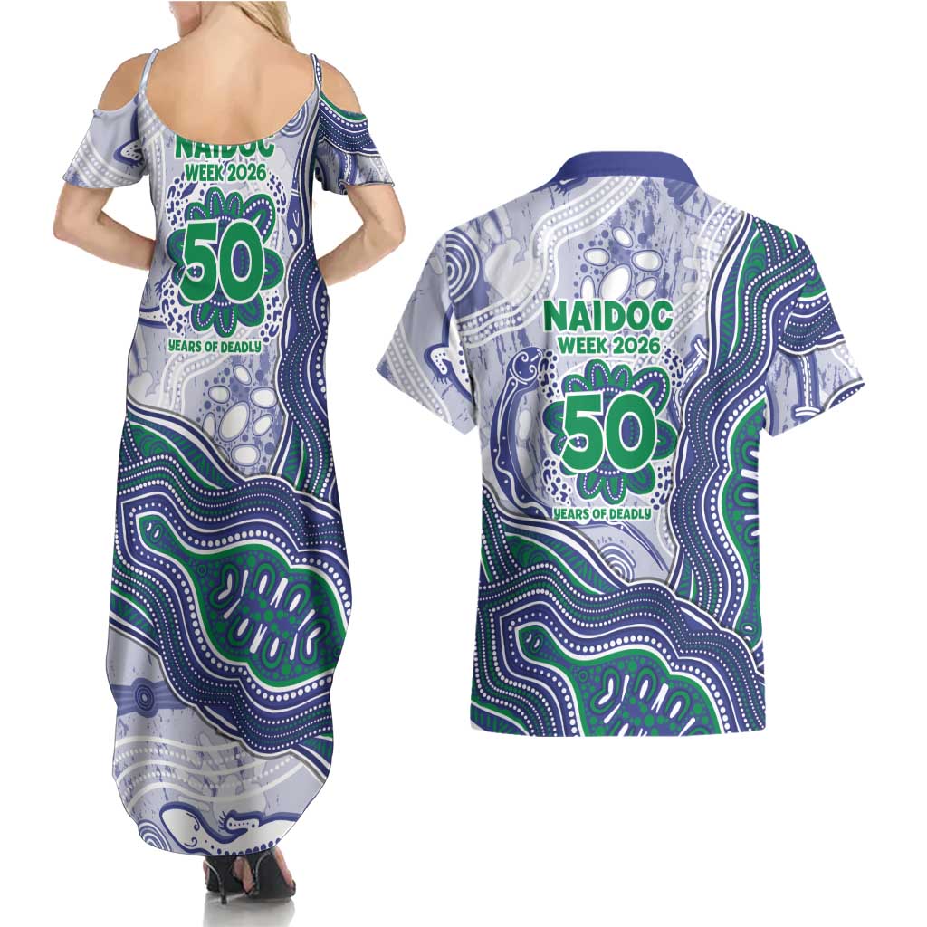 New Zealand Warriors NAIDOC Week 2026 Couples Matching Summer Maxi Dress and Hawaiian Shirt First Nations of Australia Aboriginal Mascot Rugby