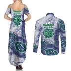 New Zealand Warriors NAIDOC Week 2026 Couples Matching Summer Maxi Dress and Long Sleeve Button Shirt First Nations of Australia Aboriginal Mascot Rugby