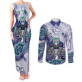 New Zealand Warriors NAIDOC Week 2026 Couples Matching Tank Maxi Dress and Long Sleeve Button Shirt First Nations of Australia Aboriginal Mascot Rugby