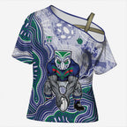 New Zealand Warriors NAIDOC Week 2026 Cross Shoulder Shirt First Nations of Australia Aboriginal Mascot Rugby