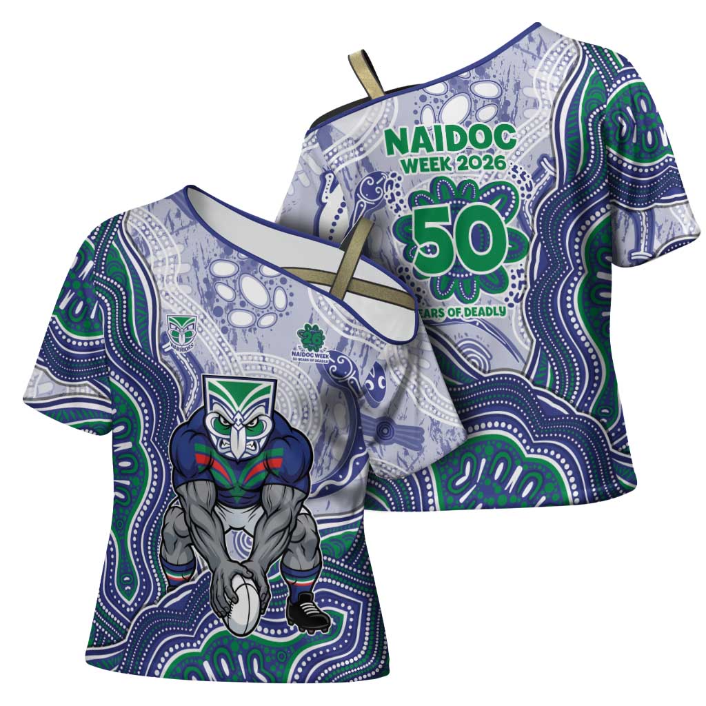 New Zealand Warriors NAIDOC Week 2026 Cross Shoulder Shirt First Nations of Australia Aboriginal Mascot Rugby