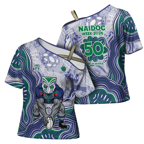 New Zealand Warriors NAIDOC Week 2026 Cross Shoulder Shirt First Nations of Australia Aboriginal Mascot Rugby