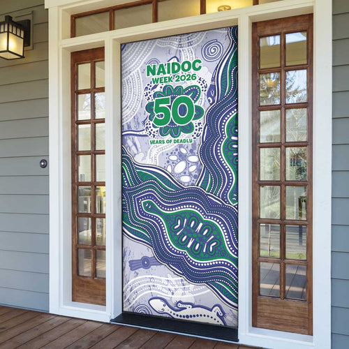 New Zealand Warriors NAIDOC Week 2026 Door Cover First Nations of Australia Aboriginal Mascot Rugby