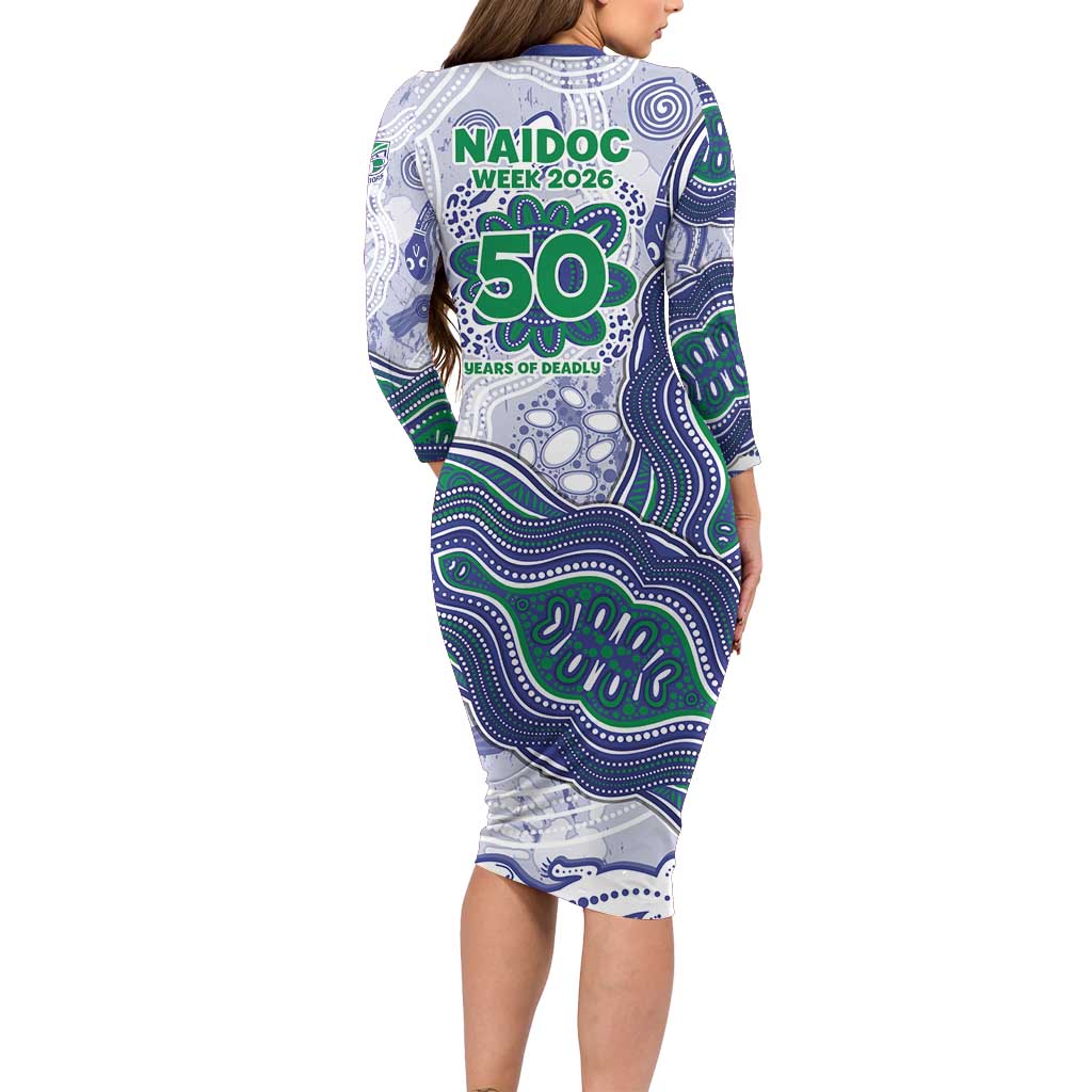 New Zealand Warriors NAIDOC Week 2026 Family Matching Long Sleeve Bodycon Dress and Hawaiian Shirt First Nations of Australia Aboriginal Mascot Rugby
