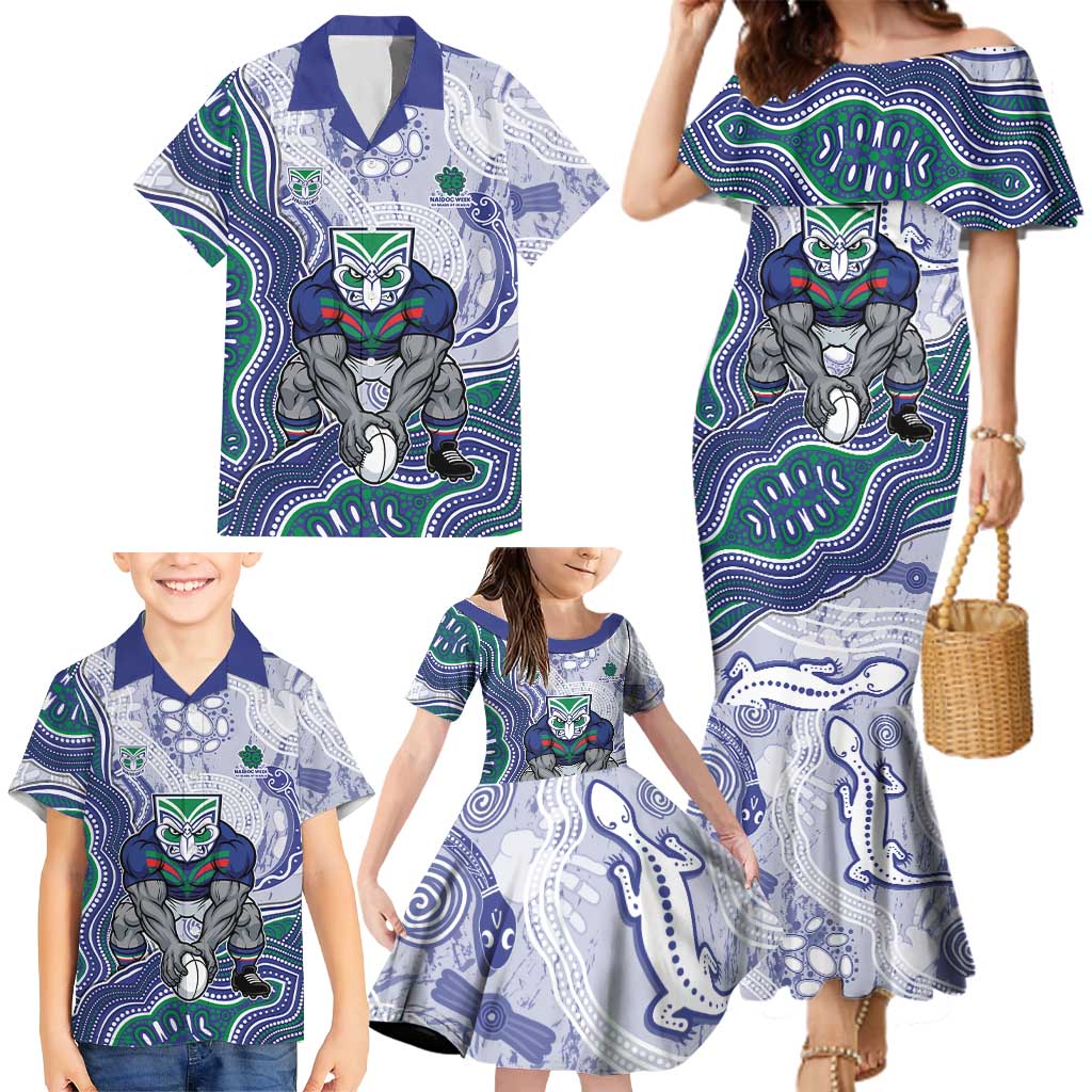 New Zealand Warriors NAIDOC Week 2026 Family Matching Mermaid Dress and Hawaiian Shirt First Nations of Australia Aboriginal Mascot Rugby