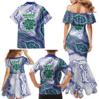 New Zealand Warriors NAIDOC Week 2026 Family Matching Mermaid Dress and Hawaiian Shirt First Nations of Australia Aboriginal Mascot Rugby
