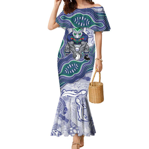 New Zealand Warriors NAIDOC Week 2026 Family Matching Mermaid Dress and Hawaiian Shirt First Nations of Australia Aboriginal Mascot Rugby