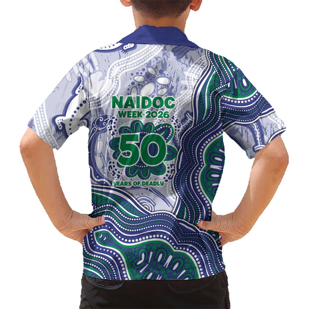 New Zealand Warriors NAIDOC Week 2026 Family Matching Off The Shoulder Long Sleeve Dress and Hawaiian Shirt First Nations of Australia Aboriginal Mascot Rugby