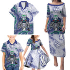 New Zealand Warriors NAIDOC Week 2026 Family Matching Puletasi and Hawaiian Shirt First Nations of Australia Aboriginal Mascot Rugby