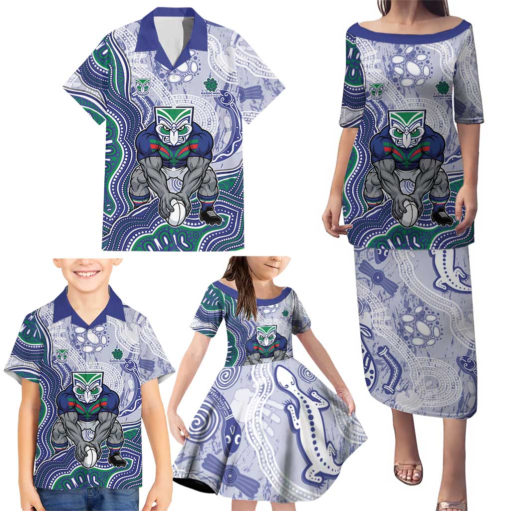New Zealand Warriors NAIDOC Week 2026 Family Matching Puletasi and Hawaiian Shirt First Nations of Australia Aboriginal Mascot Rugby