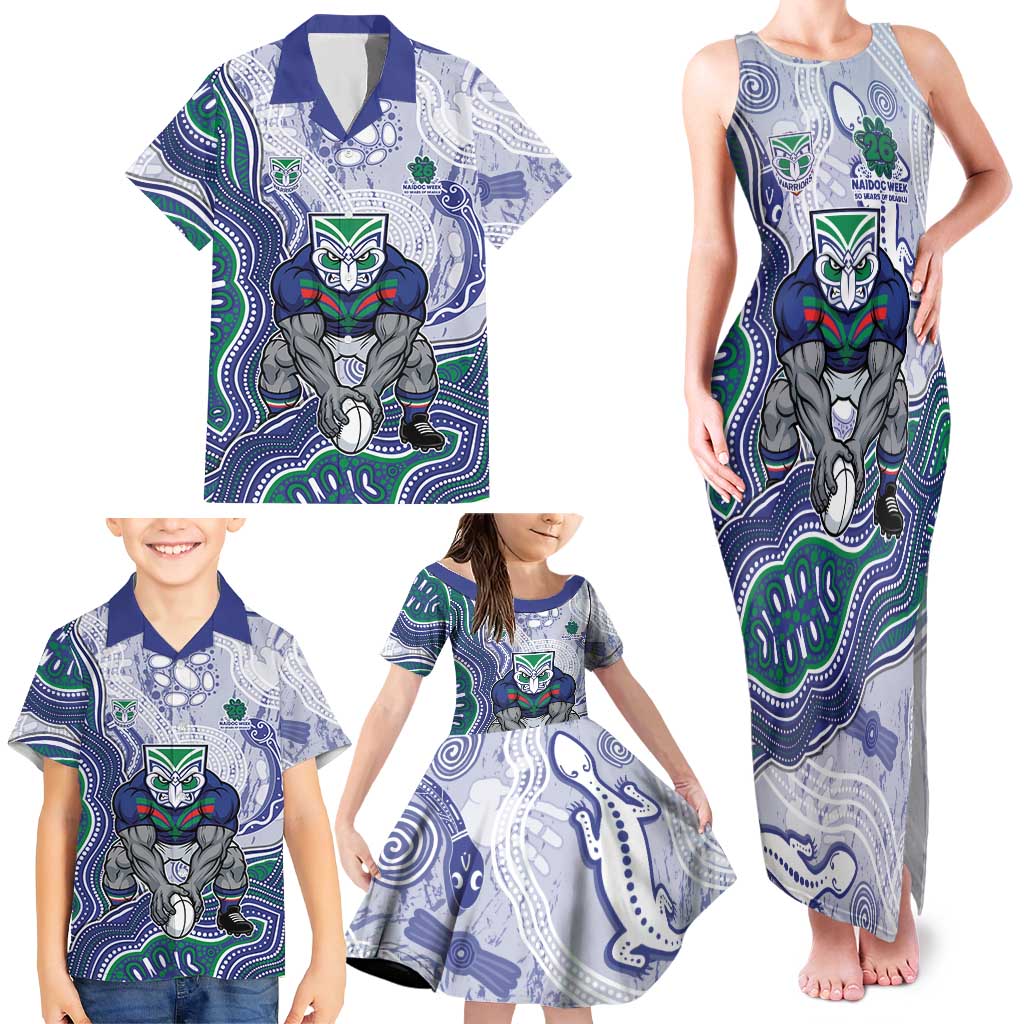 New Zealand Warriors NAIDOC Week 2026 Family Matching Tank Maxi Dress and Hawaiian Shirt First Nations of Australia Aboriginal Mascot Rugby