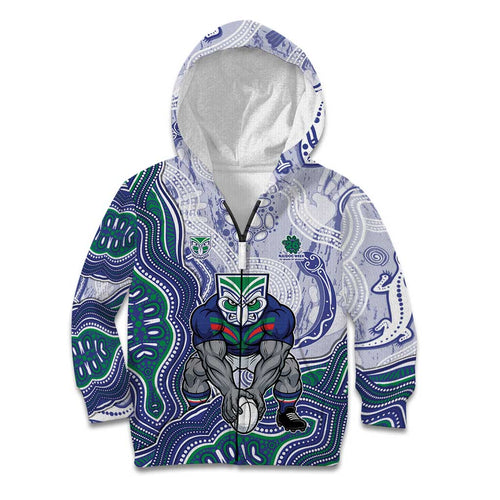 New Zealand Warriors NAIDOC Week 2026 Kid Hoodie First Nations of Australia Aboriginal Mascot Rugby