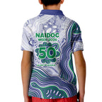 New Zealand Warriors NAIDOC Week 2026 Kid Polo Shirt First Nations of Australia Aboriginal Mascot Rugby