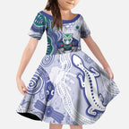New Zealand Warriors NAIDOC Week 2026 Kid Short Sleeve Dress First Nations of Australia Aboriginal Mascot Rugby