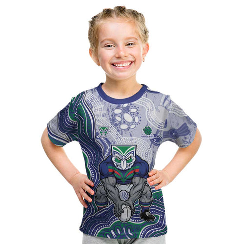 New Zealand Warriors NAIDOC Week 2026 Kid T Shirt First Nations of Australia Aboriginal Mascot Rugby