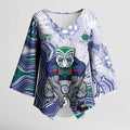 New Zealand Warriors NAIDOC Week 2026 Kimono Sleeve Blouse First Nations of Australia Aboriginal Mascot Rugby