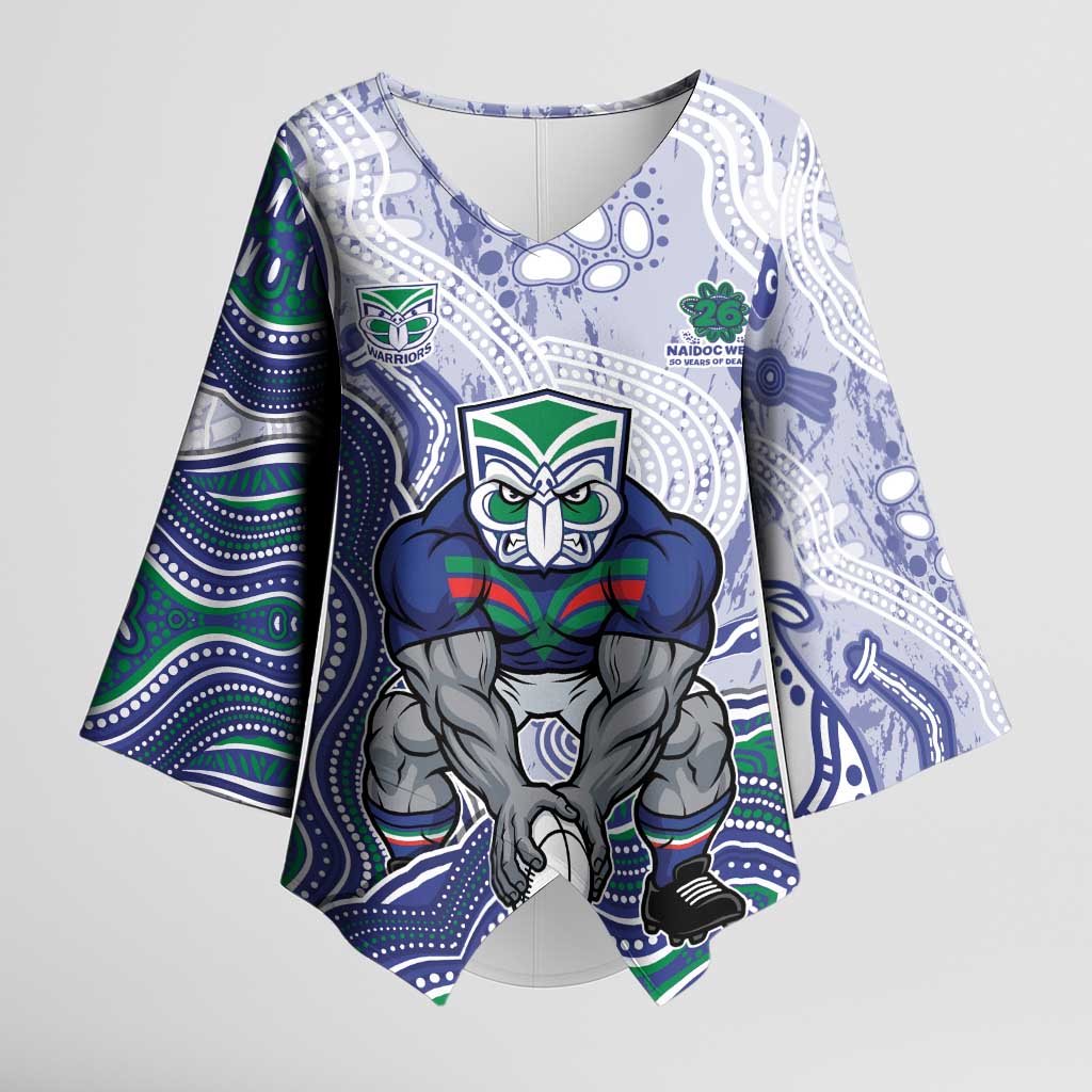 New Zealand Warriors NAIDOC Week 2026 Kimono Sleeve Blouse First Nations of Australia Aboriginal Mascot Rugby