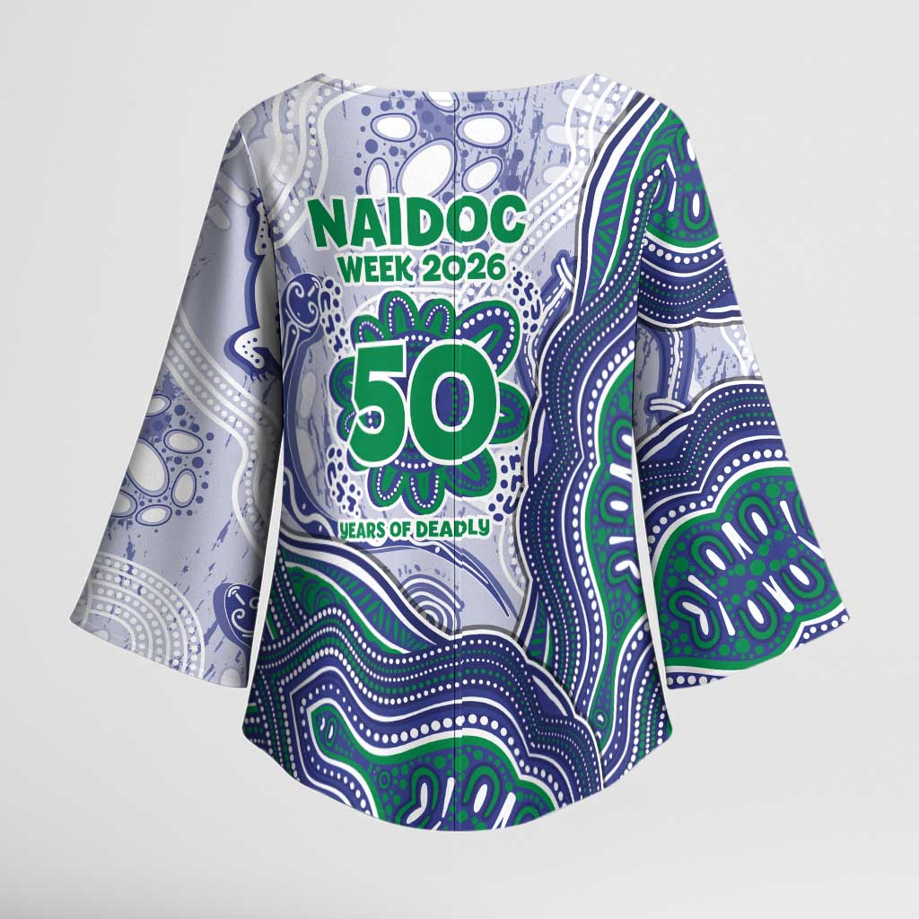 New Zealand Warriors NAIDOC Week 2026 Kimono Sleeve Blouse First Nations of Australia Aboriginal Mascot Rugby