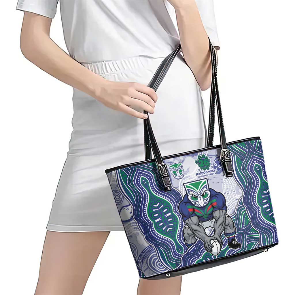 New Zealand Warriors NAIDOC Week 2026 Leather Tote Bag First Nations of Australia Aboriginal Mascot Rugby