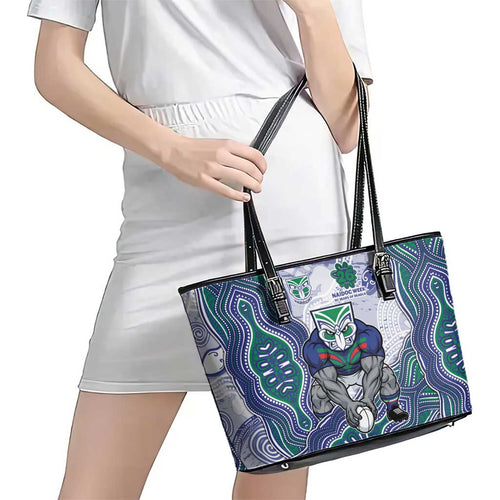 New Zealand Warriors NAIDOC Week 2026 Leather Tote Bag First Nations of Australia Aboriginal Mascot Rugby