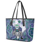 New Zealand Warriors NAIDOC Week 2026 Leather Tote Bag First Nations of Australia Aboriginal Mascot Rugby