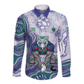 New Zealand Warriors NAIDOC Week 2026 Long Sleeve Button Shirt First Nations of Australia Aboriginal Mascot Rugby