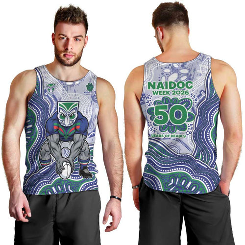 New Zealand Warriors NAIDOC Week 2026 Men Tank Top First Nations of Australia Aboriginal Mascot Rugby