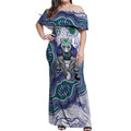 New Zealand Warriors NAIDOC Week 2026 Off Shoulder Maxi Dress First Nations of Australia Aboriginal Mascot Rugby