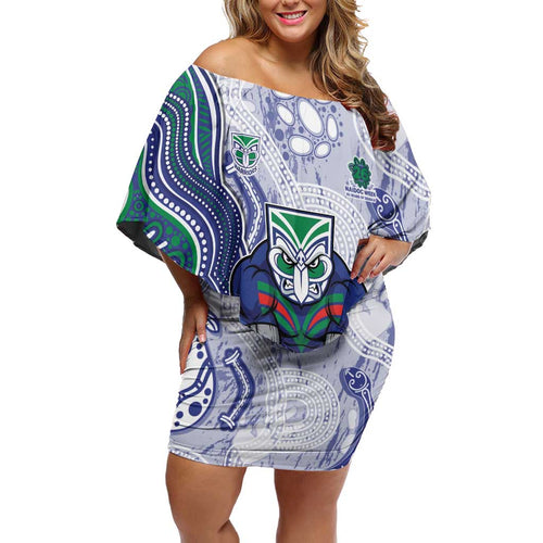 New Zealand Warriors NAIDOC Week 2026 Off Shoulder Short Dress First Nations of Australia Aboriginal Mascot Rugby