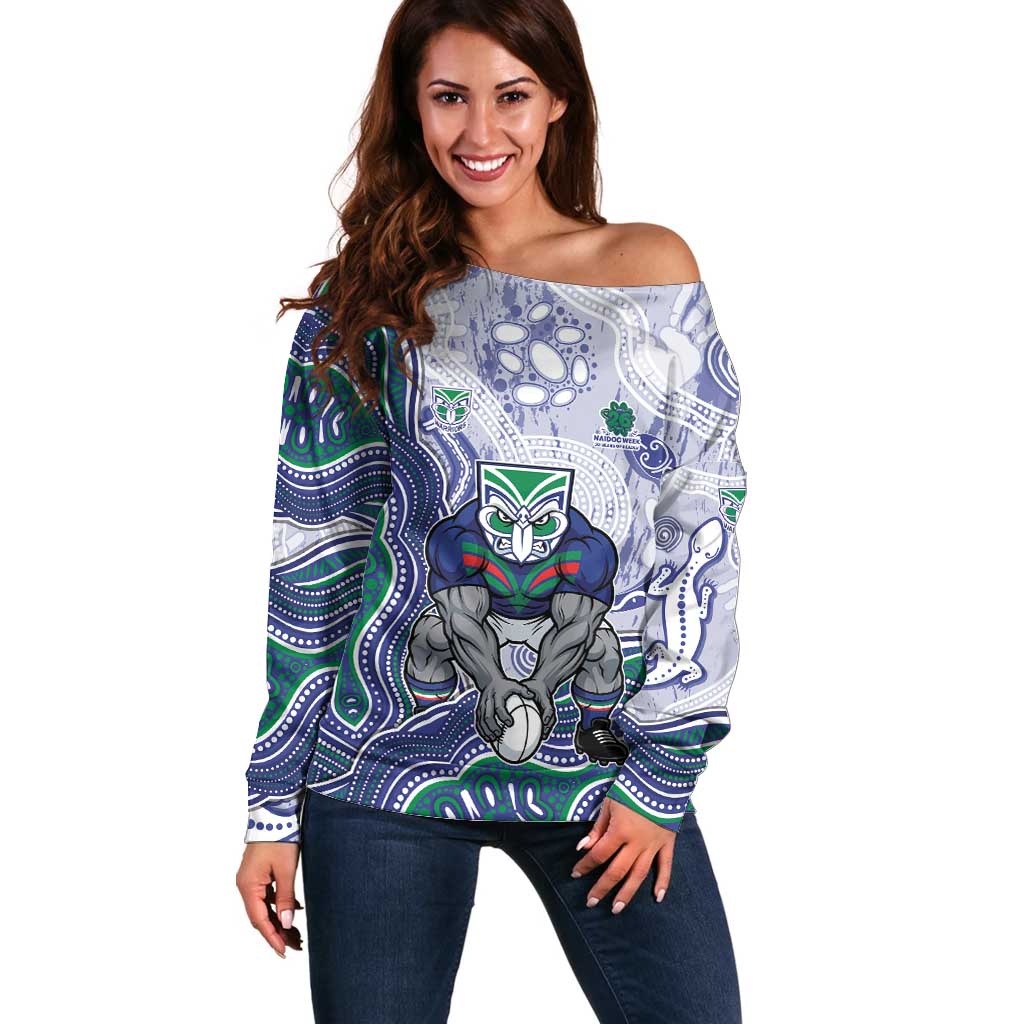 New Zealand Warriors NAIDOC Week 2026 Off Shoulder Sweater First Nations of Australia Aboriginal Mascot Rugby