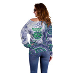 New Zealand Warriors NAIDOC Week 2026 Off Shoulder Sweater First Nations of Australia Aboriginal Mascot Rugby