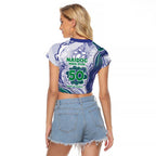 New Zealand Warriors NAIDOC Week 2026 Raglan Cropped T Shirt First Nations of Australia Aboriginal Mascot Rugby