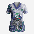 New Zealand Warriors NAIDOC Week 2026 Scrub Top First Nations of Australia Aboriginal Mascot Rugby