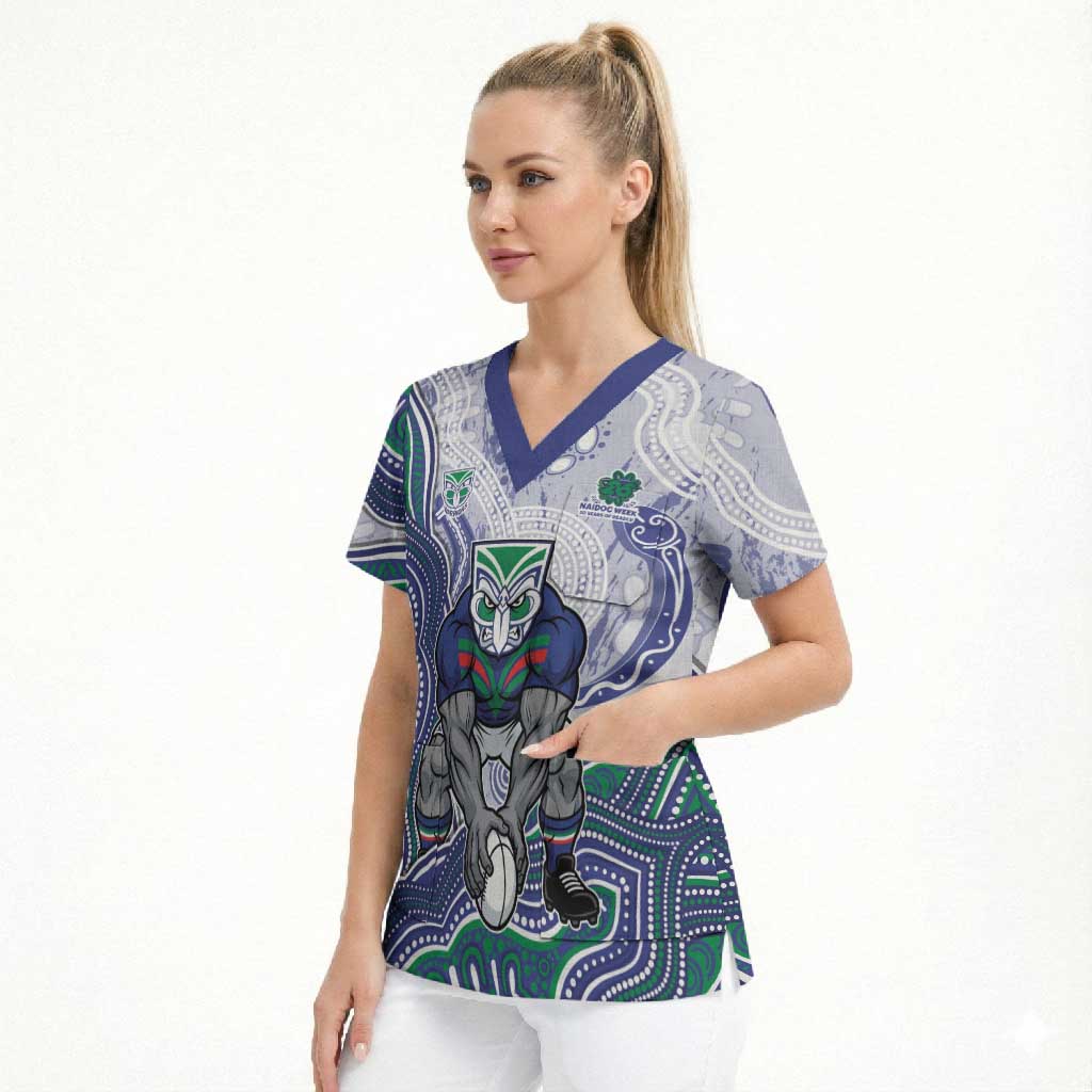 New Zealand Warriors NAIDOC Week 2026 Scrub Top First Nations of Australia Aboriginal Mascot Rugby