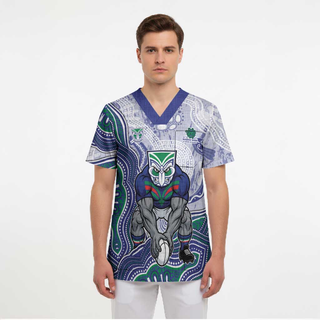 New Zealand Warriors NAIDOC Week 2026 Scrub Top First Nations of Australia Aboriginal Mascot Rugby