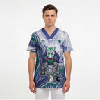 New Zealand Warriors NAIDOC Week 2026 Scrub Top First Nations of Australia Aboriginal Mascot Rugby