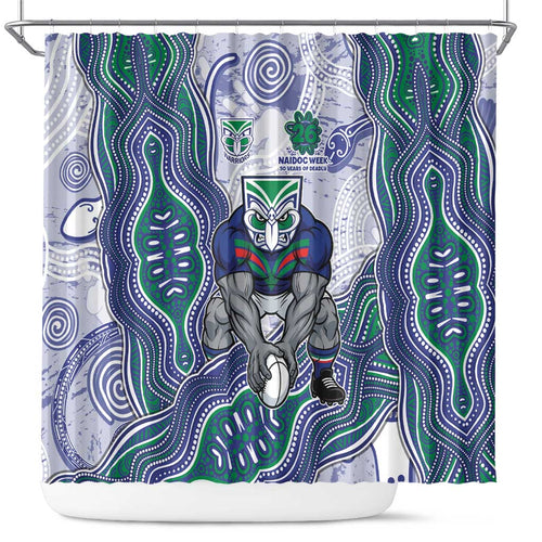 New Zealand Warriors NAIDOC Week 2026 Shower Curtain First Nations of Australia Aboriginal Mascot Rugby