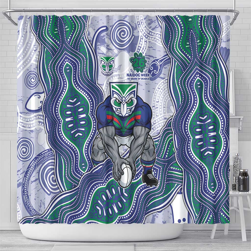 New Zealand Warriors NAIDOC Week 2026 Shower Curtain First Nations of Australia Aboriginal Mascot Rugby