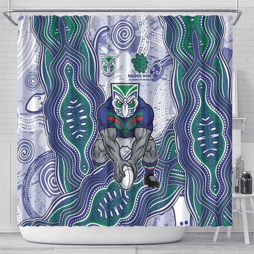 New Zealand Warriors NAIDOC Week 2026 Shower Curtain First Nations of Australia Aboriginal Mascot Rugby