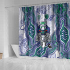New Zealand Warriors NAIDOC Week 2026 Shower Curtain First Nations of Australia Aboriginal Mascot Rugby