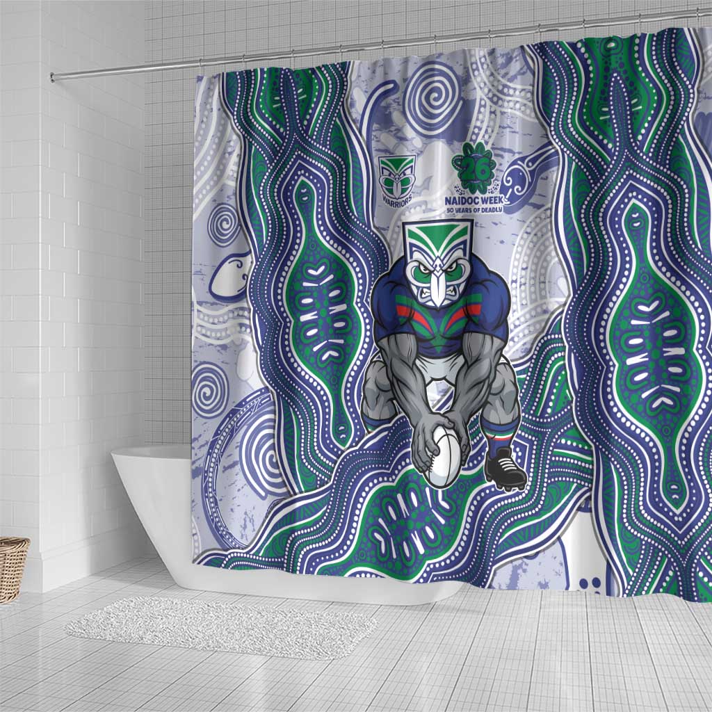 New Zealand Warriors NAIDOC Week 2026 Shower Curtain First Nations of Australia Aboriginal Mascot Rugby