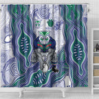 New Zealand Warriors NAIDOC Week 2026 Shower Curtain First Nations of Australia Aboriginal Mascot Rugby