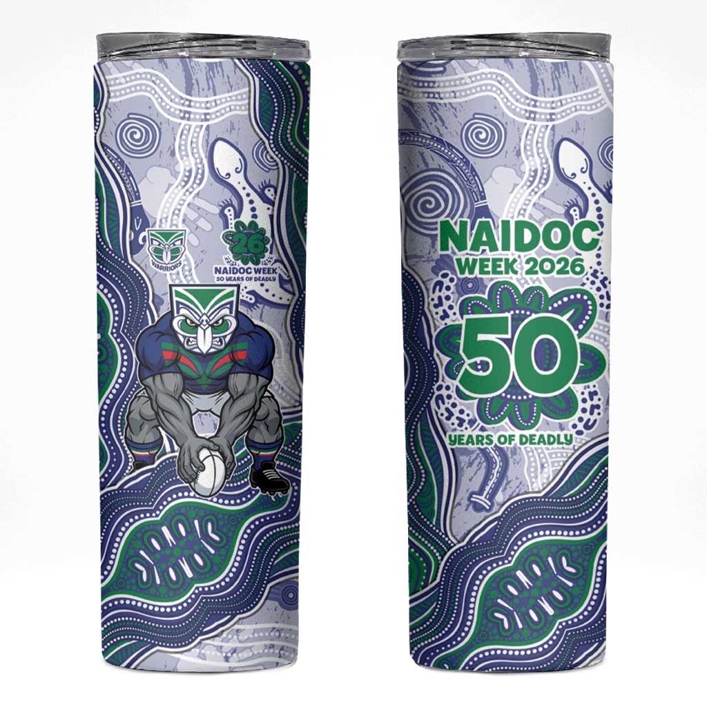 New Zealand Warriors NAIDOC Week 2026 Skinny Tumbler First Nations of Australia Aboriginal Mascot Rugby
