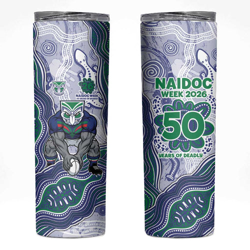 New Zealand Warriors NAIDOC Week 2026 Skinny Tumbler First Nations of Australia Aboriginal Mascot Rugby