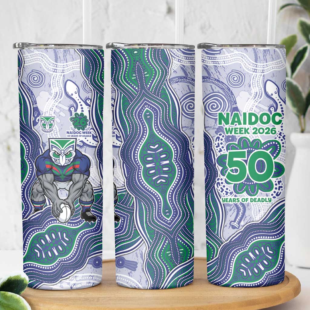 New Zealand Warriors NAIDOC Week 2026 Skinny Tumbler First Nations of Australia Aboriginal Mascot Rugby