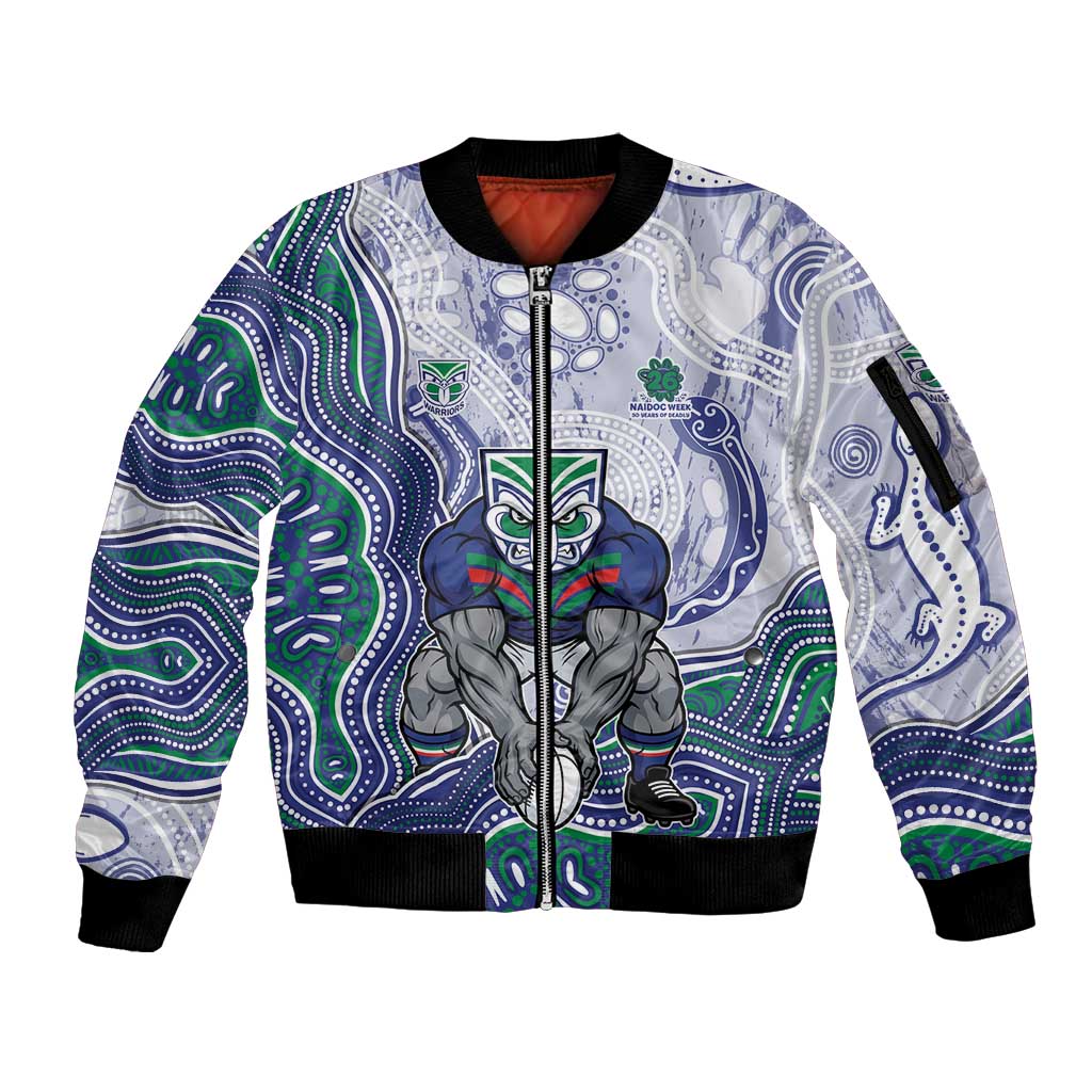 New Zealand Warriors NAIDOC Week 2026 Sleeve Zip Bomber Jacket First Nations of Australia Aboriginal Mascot Rugby