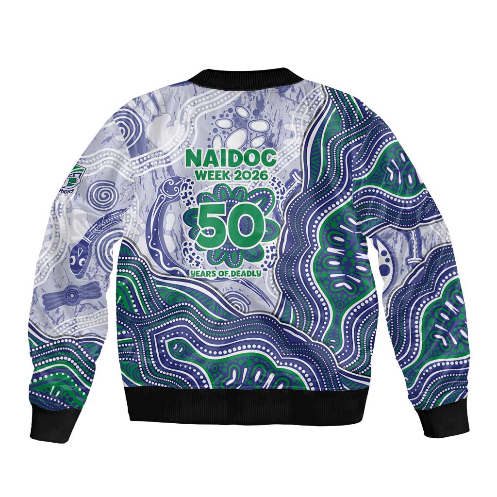 New Zealand Warriors NAIDOC Week 2026 Sleeve Zip Bomber Jacket First Nations of Australia Aboriginal Mascot Rugby