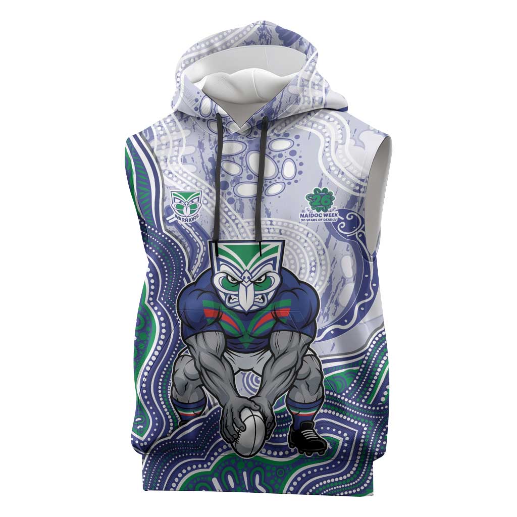 New Zealand Warriors NAIDOC Week 2026 Sleeveless Hoodie First Nations of Australia Aboriginal Mascot Rugby