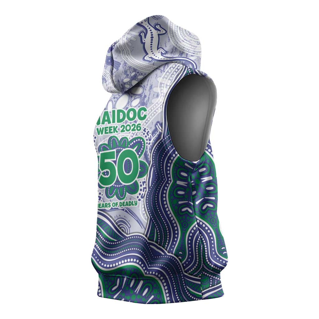 New Zealand Warriors NAIDOC Week 2026 Sleeveless Hoodie First Nations of Australia Aboriginal Mascot Rugby