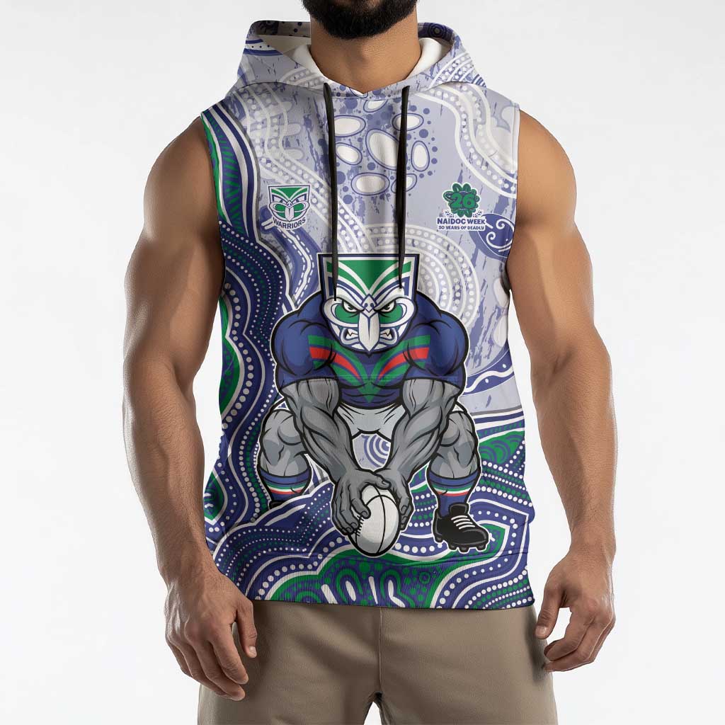 New Zealand Warriors NAIDOC Week 2026 Sleeveless Hoodie First Nations of Australia Aboriginal Mascot Rugby
